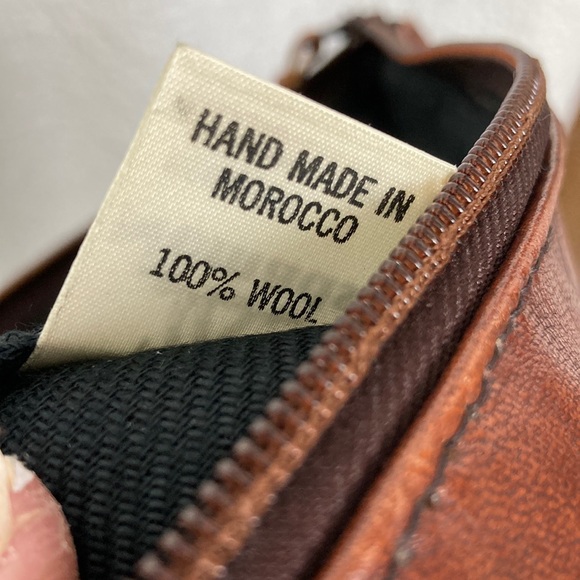 Nomads 100% Wool Southwest Print Travel Zip Pouch Hand Made in Morocco - Picture 10 of 10